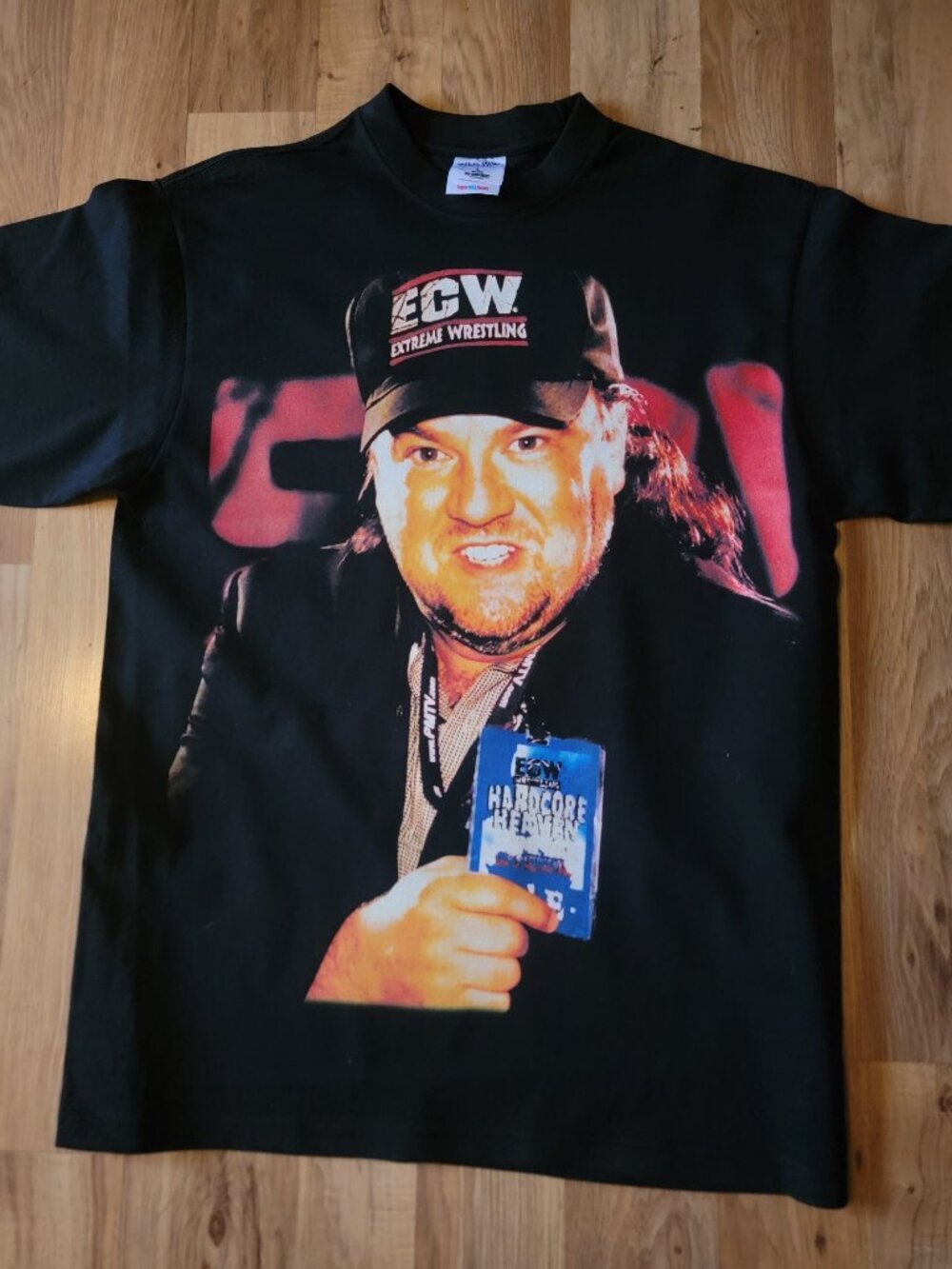 PAUL HEYMAN ECW On SHAKA HEAVYWEIGHT T Shirt "Wrestling" modern